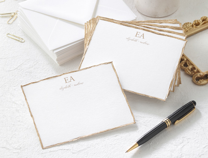 Specialty stocks featuring deckle edges A deckle edge refers to a type of paper edge that appears slightly irregular and feathery.